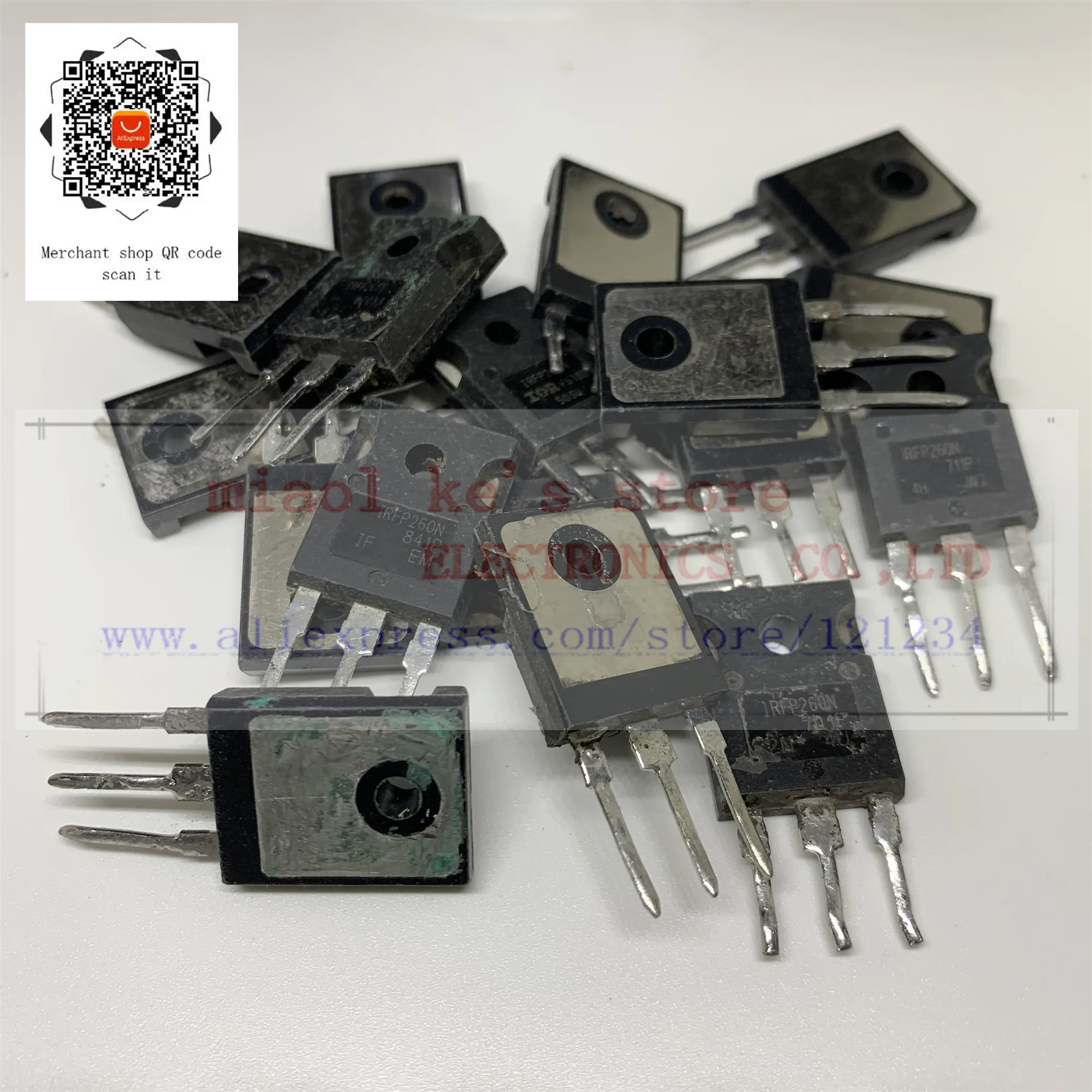 

[ 5pcs~10pcs/1lot ] IRFP260 IRFP260N IRFP260NPBF [ Used goods ]- Through hole MOSFET N-CH pval (2068) 200V 50A 300W TO-247AC