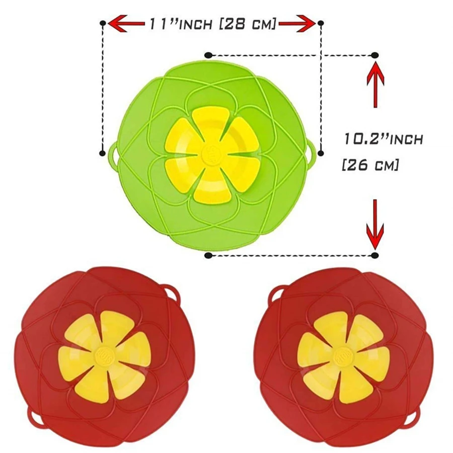 Силиконовая крышка для приготовления цветов, пробка для разлива, крышка для кастрюли, кастрюли, кухонные аксессуары, вещи, резиновый кухонный гаджет, инструмент, запчасти для посуды