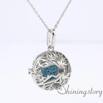 

ball openwork essential oil jewelry wholesale diffuser lockets aromatherapy diffuser necklace diffuser lockets metal volcanic