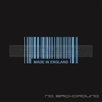 

2Pcs Made In England Bar Code Decal Sticker Racing mini britian stickers 17.5cm