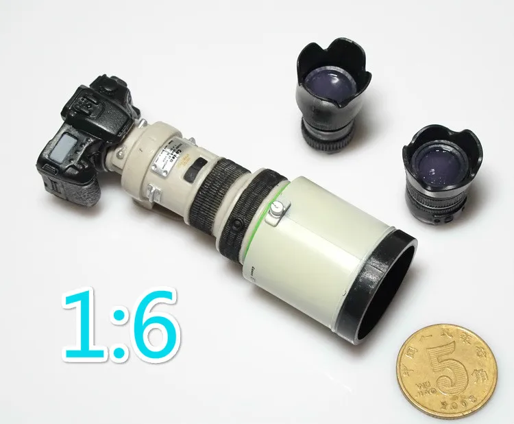 Модель камеры 1/6 SLR с 3 объективами модная Кукла коллекционная экшн Фигурка сделай