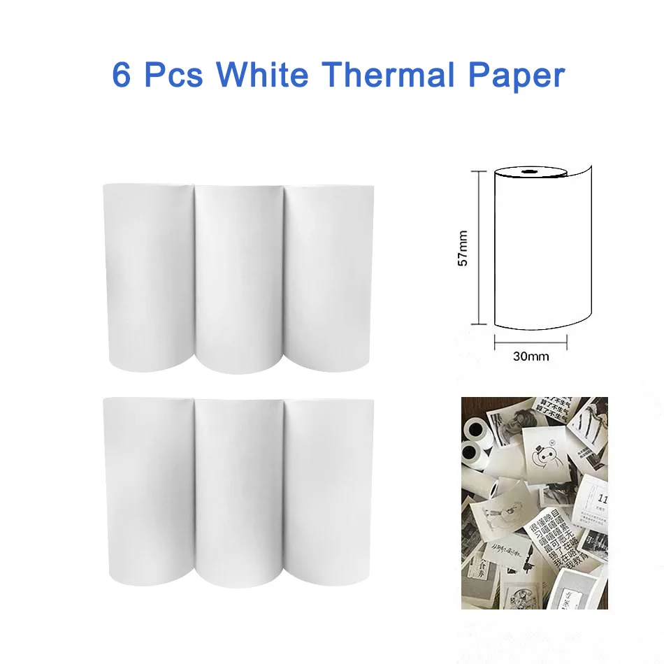 Hermosapoty Thermo-Fotodruckpapier Rollenpapier für PeriPage PAPERANG POS 