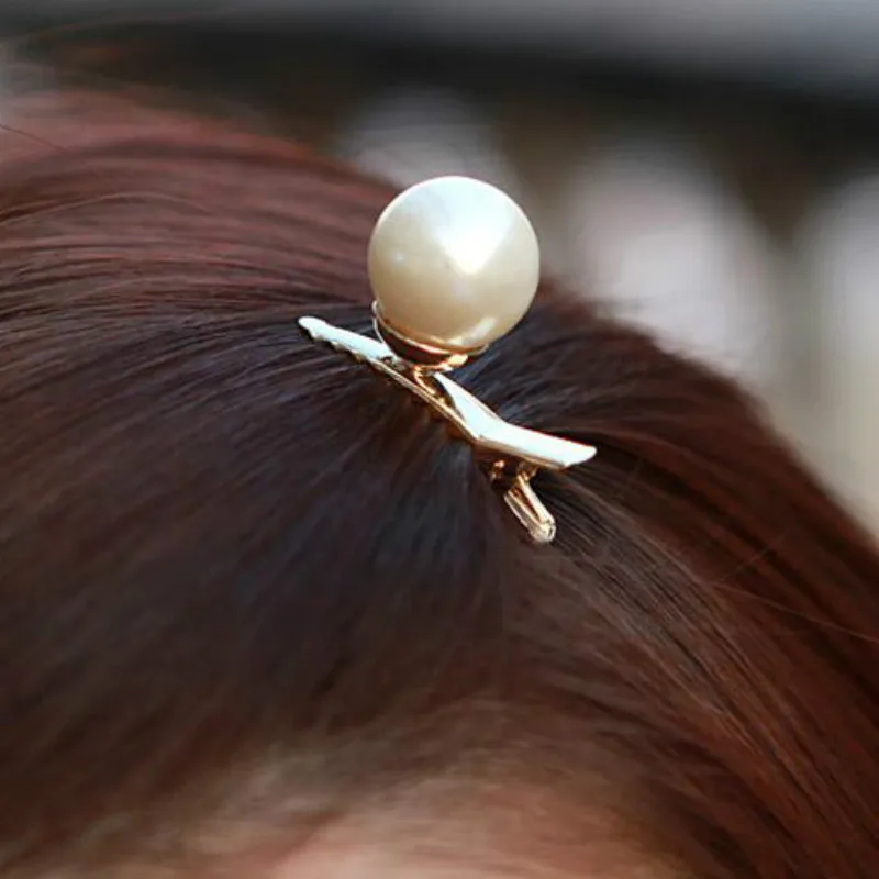 New pearl alloy hair clip Fashion trend women's hair clips Atmospheric