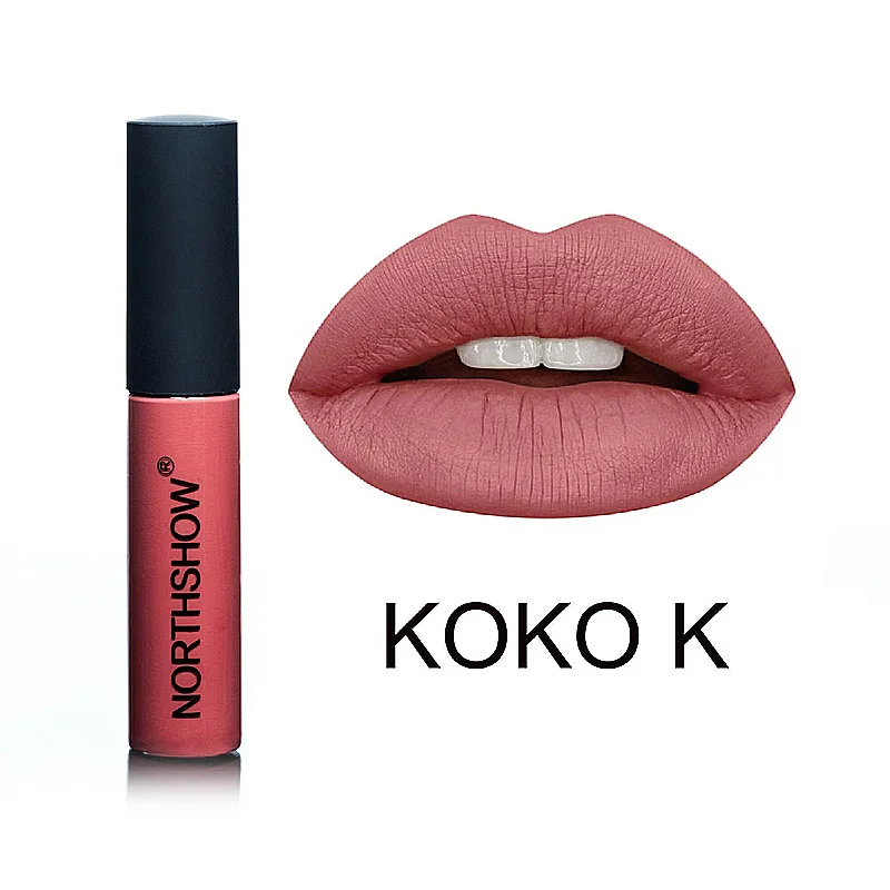 KOKO K Распродажа, макияж, 12 цветов, блеск для губ, сексуальная губная помада, матовая бархатная помада, стойкая, телесный, красный, сверкающий блеск для губ, косметика - Цвет: KOKO K