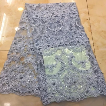 

VILLIEA African 3D Lace Fabric 2018 High Quality Lace Material Embroidery Nigerian Lace Fabric With Sequins French Lace Fabric