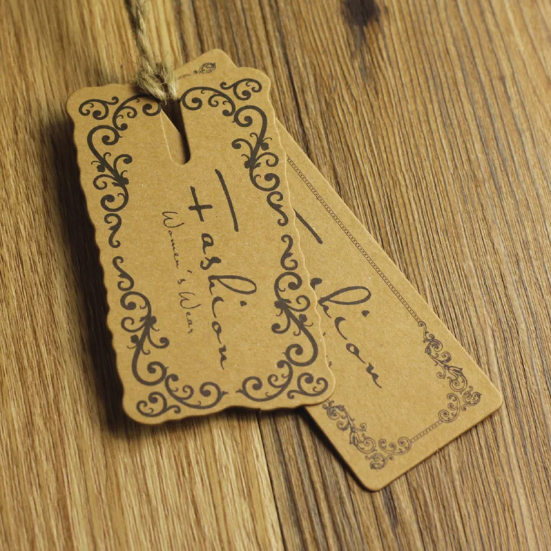 Customized Brown kraft paper recycle hang tag, hang tag wholesalein