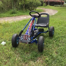 Детская воздушная колесная педаль go kart со стальной рамой и ручным тормозом EN71 была одобрена