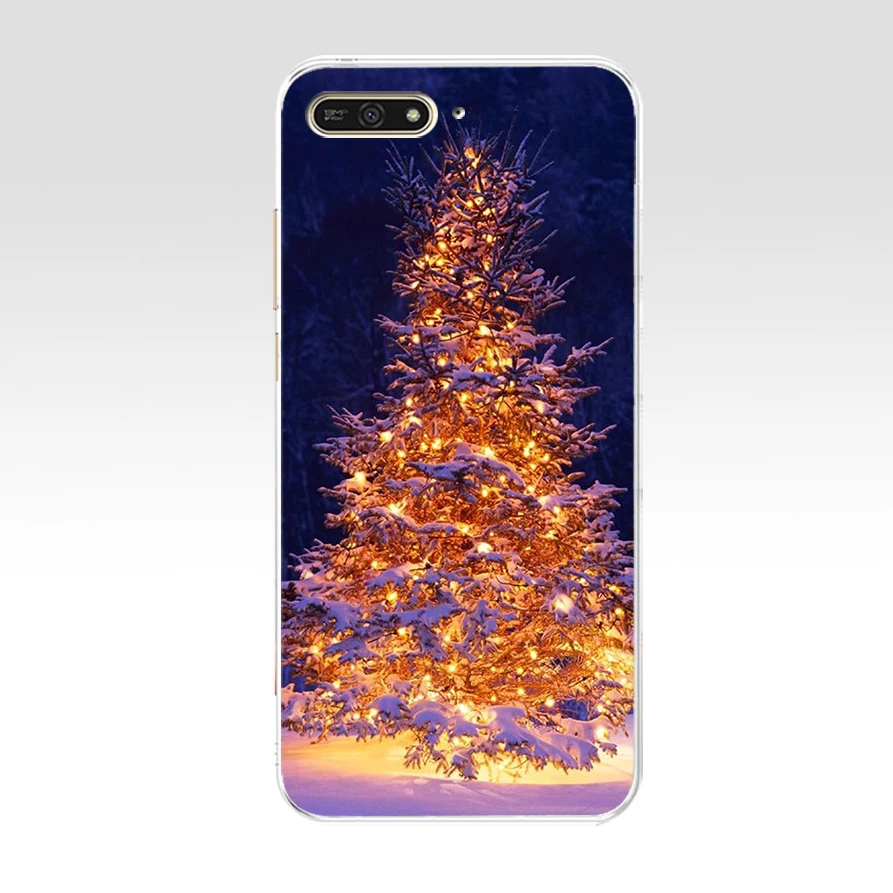 148WE Happy New Year to the Christmas treeSoft силиконовый чехол из ТПУ для huawei Honor 7a pro 7x 7c Nova 2i 3 3i p