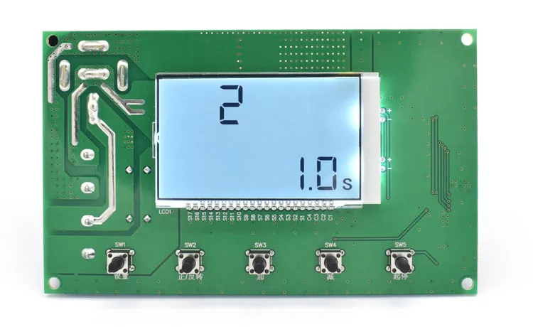 Умный Цифровой дисплей-таймер 0~ Регулируемый DC 10-50 V 12 v 24 v 48 v 40A PWM регулятор скорости двигателя Реверсивный