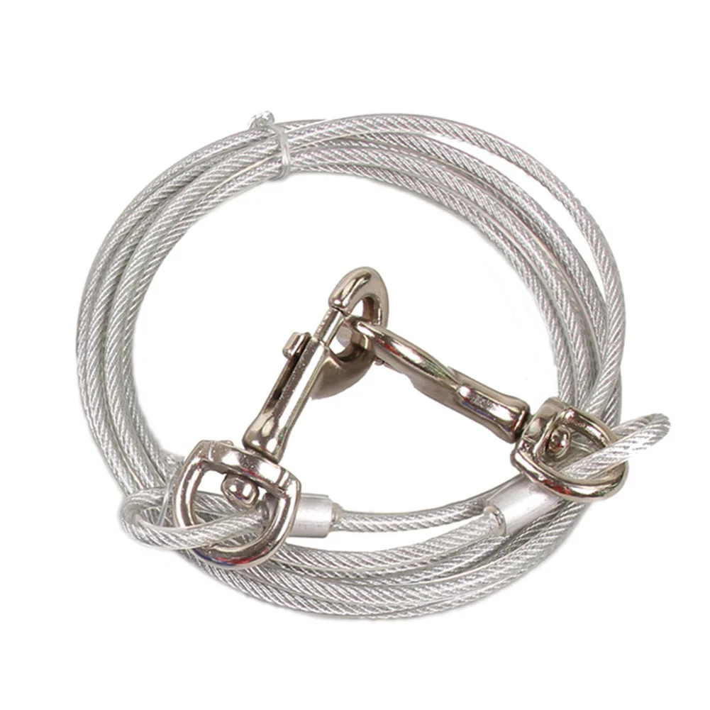

Pet Dog Tie Out Stake Cable Set Pet Leash Tether Spiral Tether for Yard Camping Outdoors HTQ99