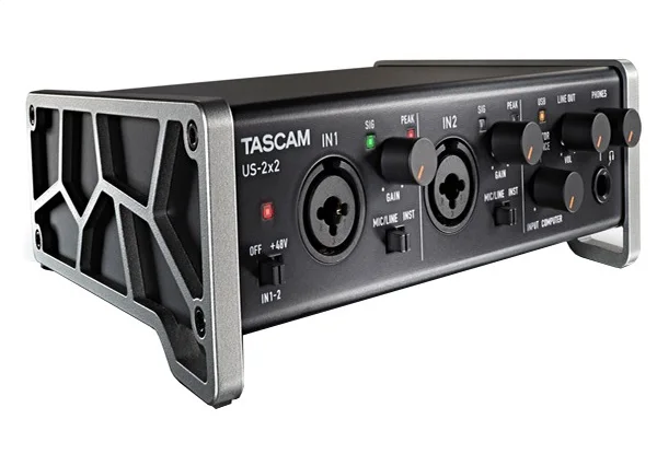 Tascam US 2x2 2 вход/2 выход USB 0 аудио интерфейс звуковая карта Запись внешняя с