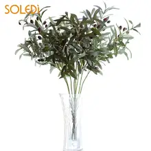 Имитация оливковых листьев, имитация листьев, модный Шелковый цветок, искусственные растения, 72 см, для сада, ремесло, стол, сделай сам, Свадебный декор, Прямая поставка