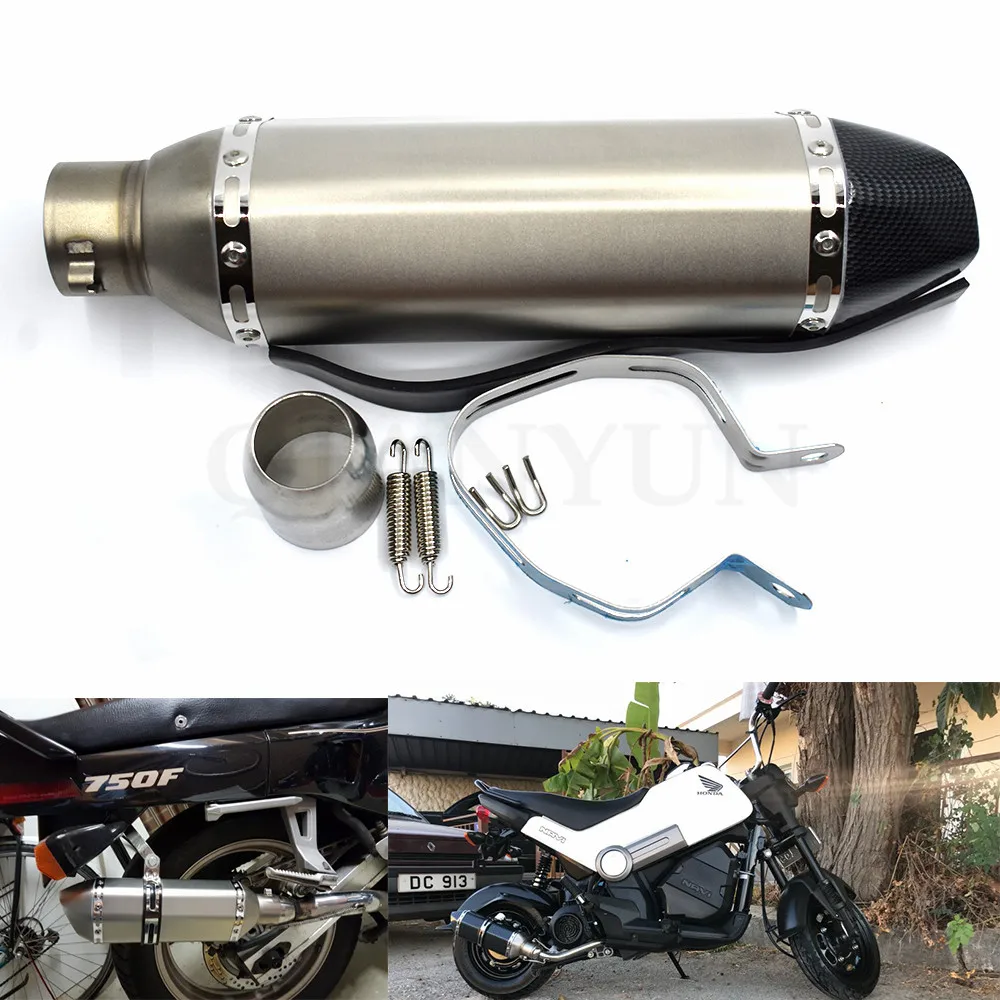 

36~51mm Universal Motorcycle Exhaust Muffler Escape Slip-On Pipe Fit Motorbike Scooter ATV Dirt Bike Moped