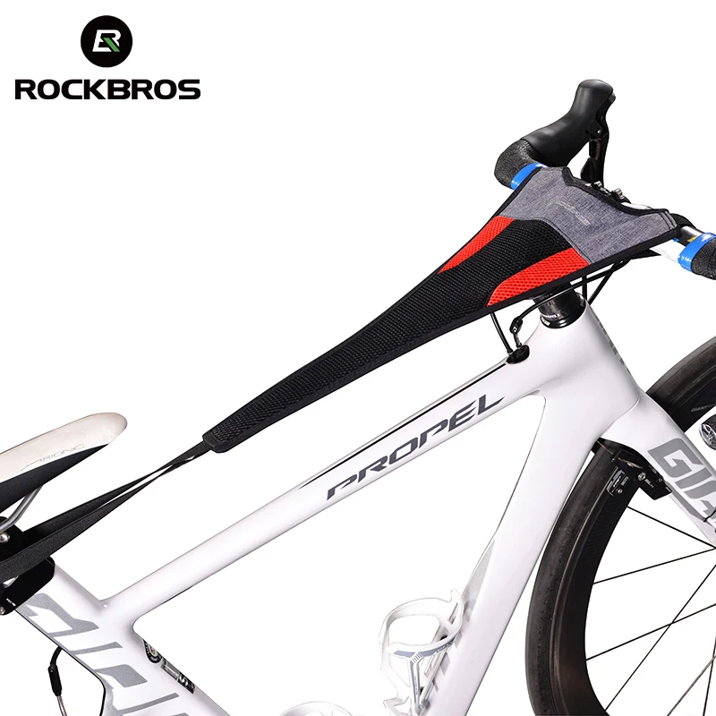 ROCKBROS Bicycle Sweatbands Elastic Mesh With Phone Pockets Indoor Trainer Sweat Net MTB Bike Sweatbands Cycling Accessories ROCKBROS Bicycle Sweatbands Elastic Mesh With Phone Pockets Indoor Trainer Sweat Net MTB Bike Sweatbands Cycling Accessories