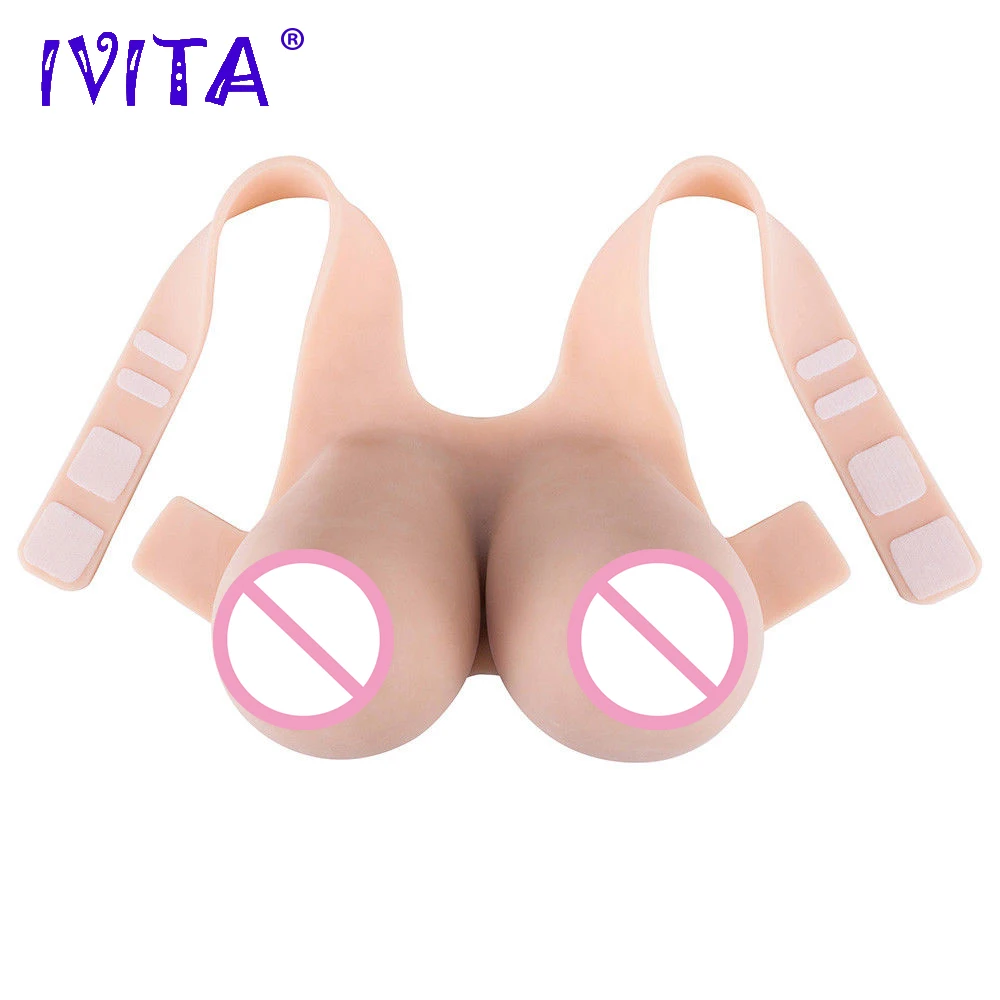 IVITA 6200 г Силиконовые Большие Соски искусственная поддельная грудь для мужчин