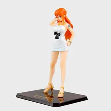 Anime Figure 16 CM One Piece Film Nami Gold Ver. Figuarts Zero White Dress PVC Action Figure Model Collectibles Toys