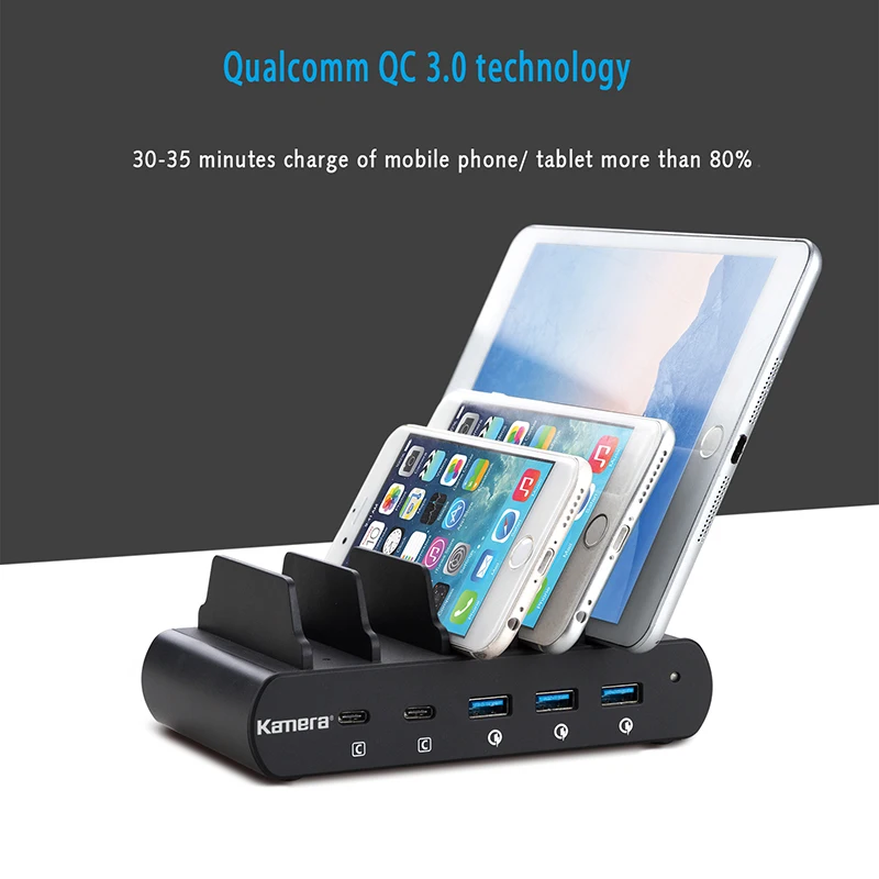 Kamera 110W 2 USB-C Type-C 3 USB A QC 3.0