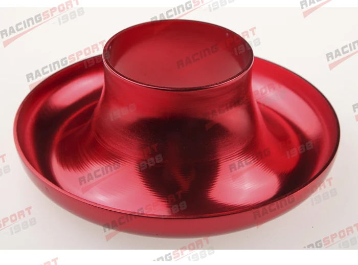 UNIVERSAL 3.5/" RED VELOCITY STACK FOR COLD//RAM ENGINE AIR INTAKE//TURBO HORN