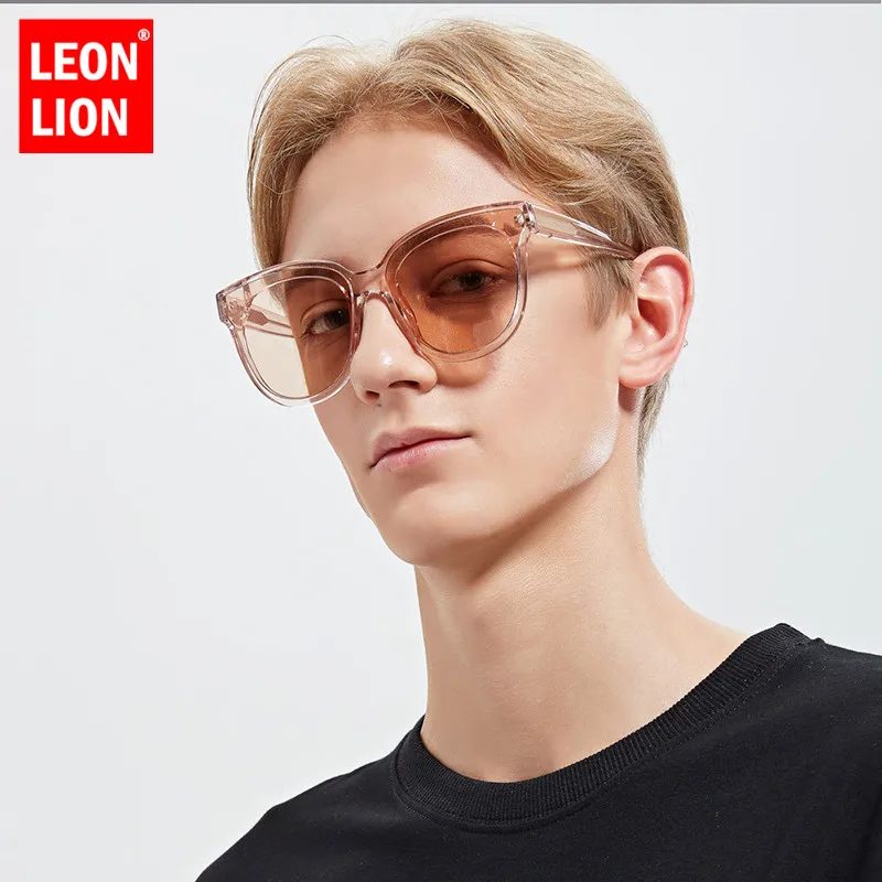 Солнцезащитные очки LeonLion в винтажном стиле UV400 женские большая оправа брендовые