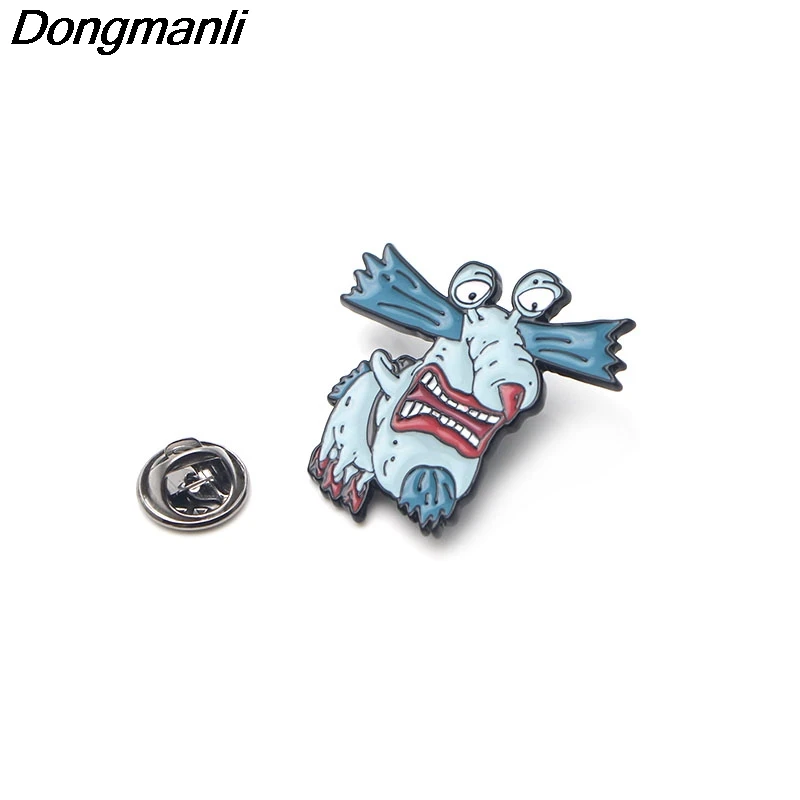 P2991 Dongmanli,, 20 шт./партия, Aaahh, настоящие монстры, металлические эмалированные булавки и броши для женщин и мужчин, булавка на лацкан