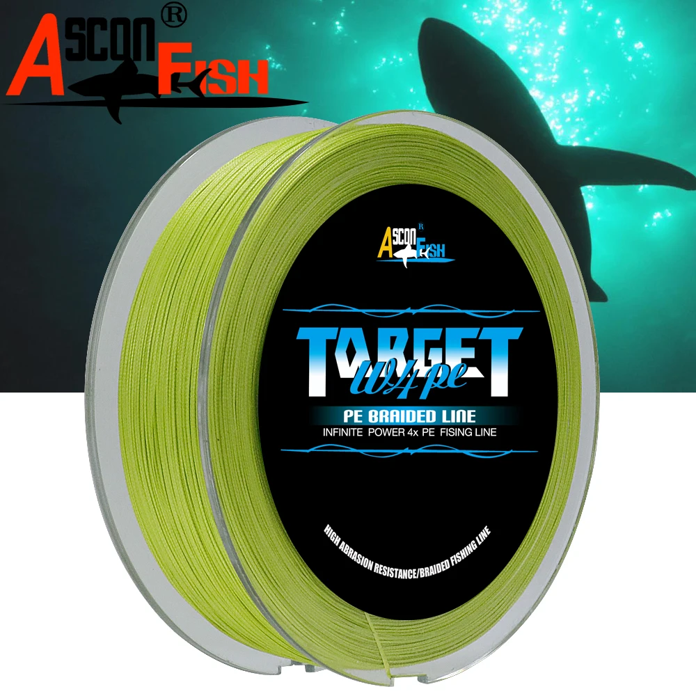 4 жильная многонитевая плетеная рыболовная леска Ascon Fish 500 м для ловли карпа 6