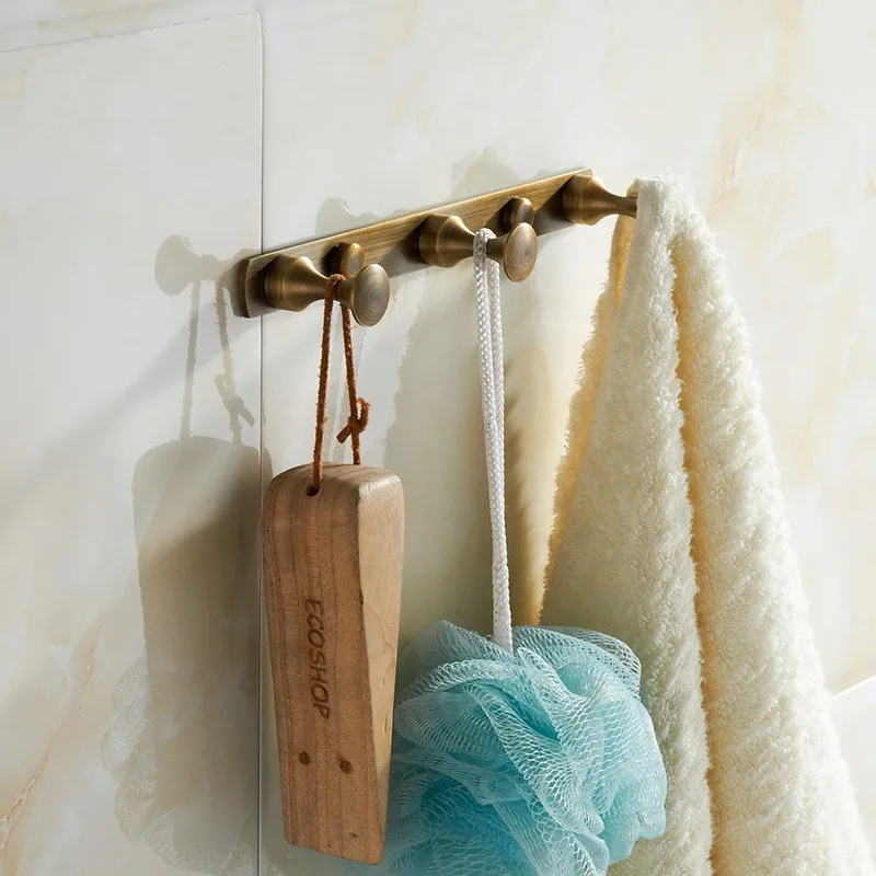 Vidric antique brass Clothes hooks Kitchen hooks simple row of hooks