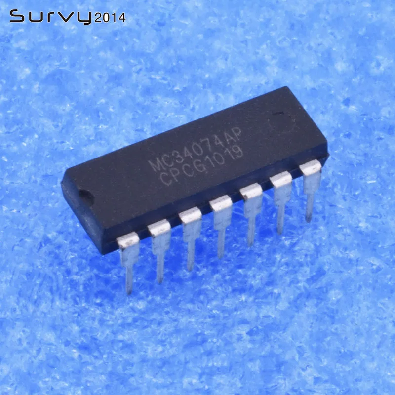 5/10 шт MC34074AP DIP MC34074 MC34074A Инкапсуляция 14PIN IC новый США | Электронные компоненты и