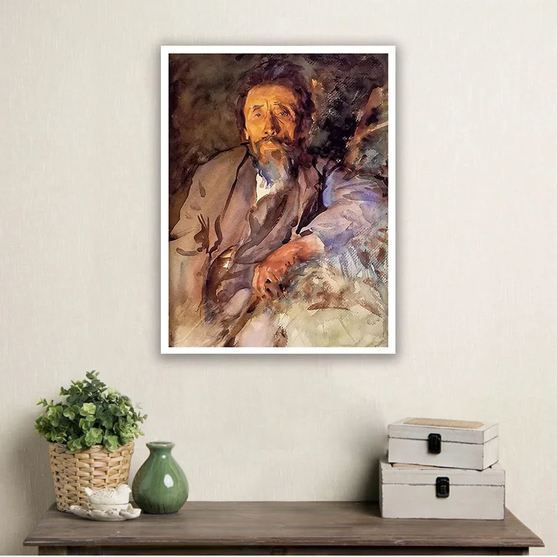 

diy painting by numbers john singer sargent the tramp living room decorate impression portrait paint adult hand drawing