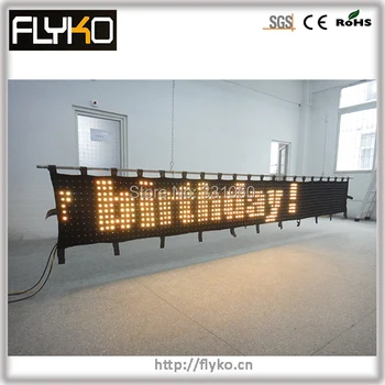 

Free shipping text display LED Viedo curtain on sale in professional video screen