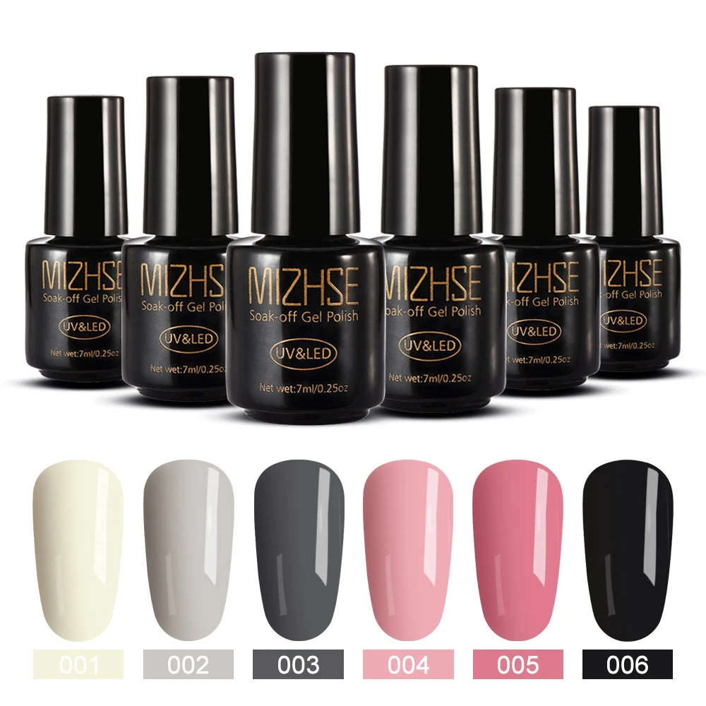 MC-C005 MIZHSE Soak off базовый гель верхнее покрытие гель лак для ногтей маникюрный лак длительный цветной гель для ногтей набор комплектов - Цвет: MC-C005