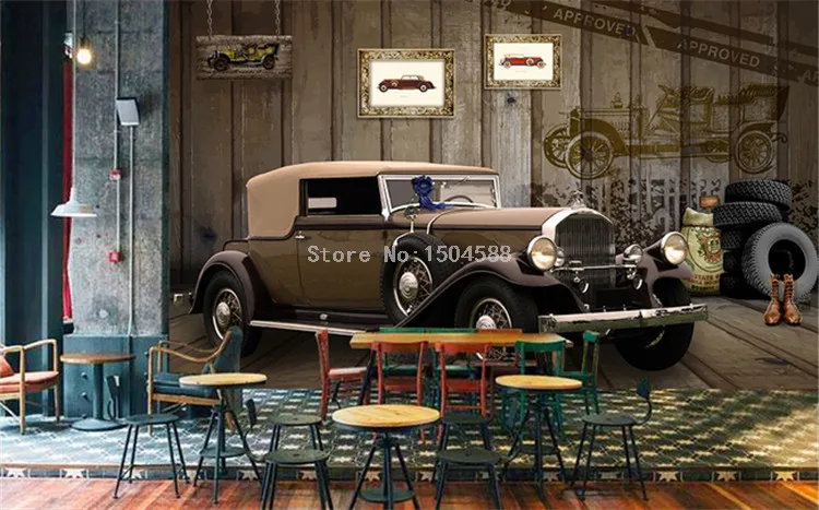 papel de parede com mural personalizado estilo decoração criativa para