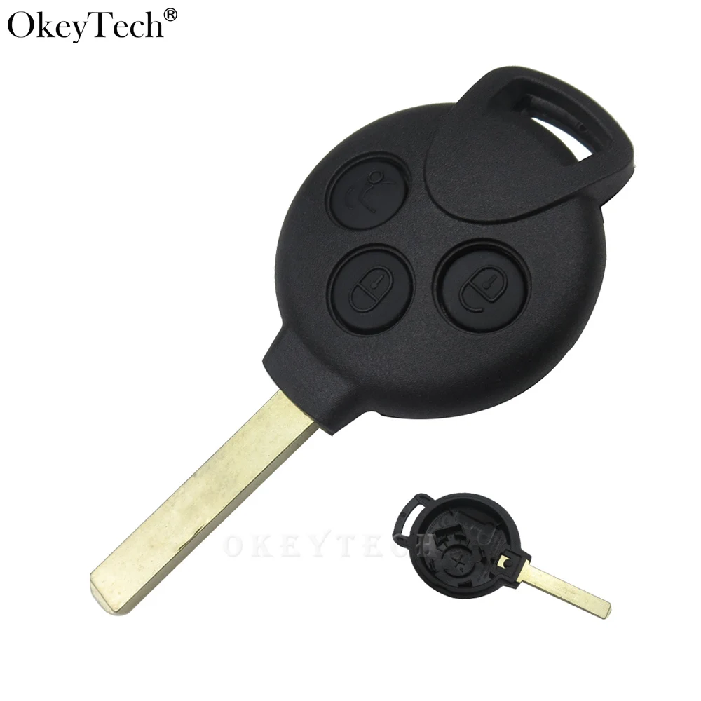 3 Button Remote Key Shell Case Replacement Fob for SMART Fortwo Mercedes Benz ME