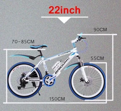 Best 24 speed Mountain Bike  22 inch/24 inch   Double disc brake chain   Spring fork variable speed vehicle 1