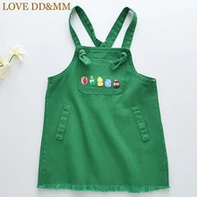 LOVE DD& MM/платья для девочек г. Новая весенняя детская одежда милое цветное платье на бретелях детская повседневная одежда