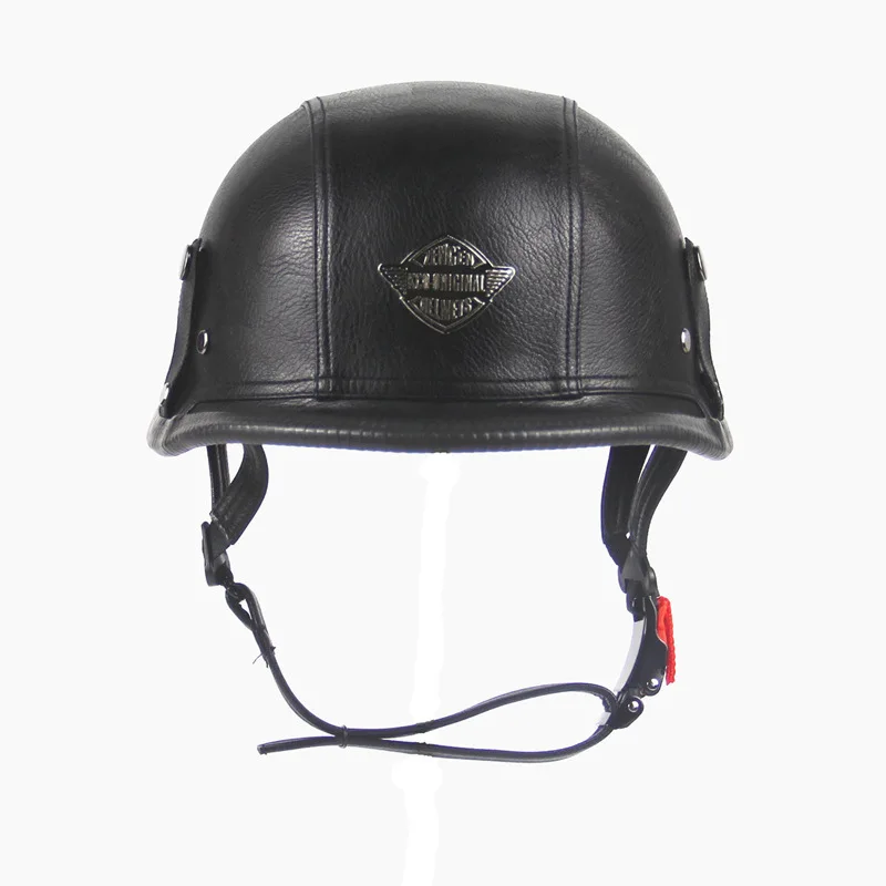 

Motorcycle Harley helmet Cruise vintage helmets German helmets Crown Prince's hand-made leather helmets296