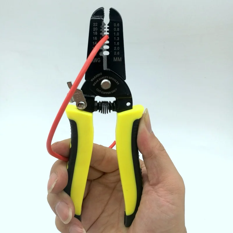 Портативный инструмент для зачистки проводов плоскогубцы 0,6-2,6 мм обжимной кабель зачистки AWG22-10 кусачки ручной инструмент для электрических TH4
