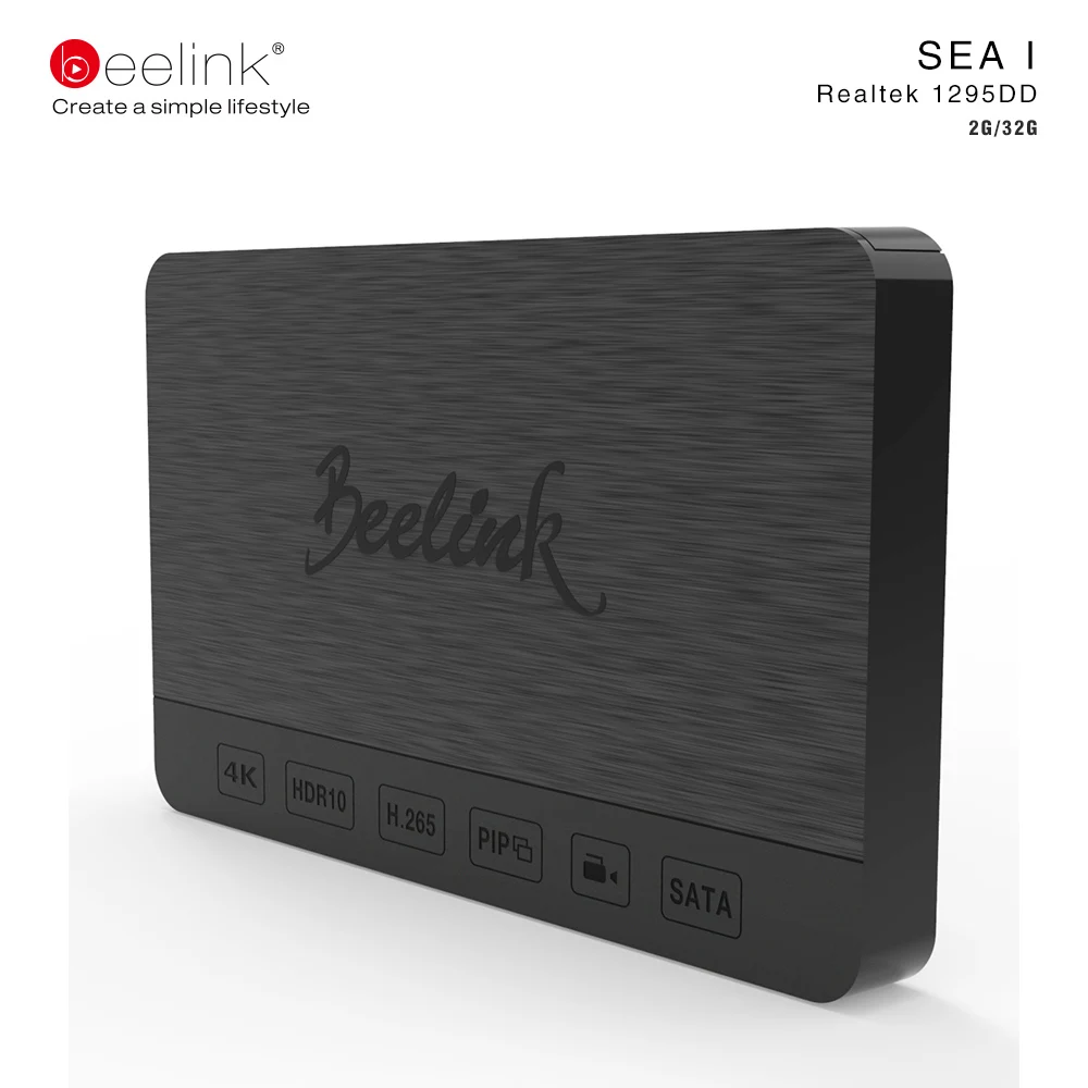 Beelink море я ТВ коробка Realtek 1295DD HDMI в PIP SATA 3.0 2 ГБ 16 г/32 2.4 г + 5.8 Г Двойной Wi-Fi Bluetooth 4.0