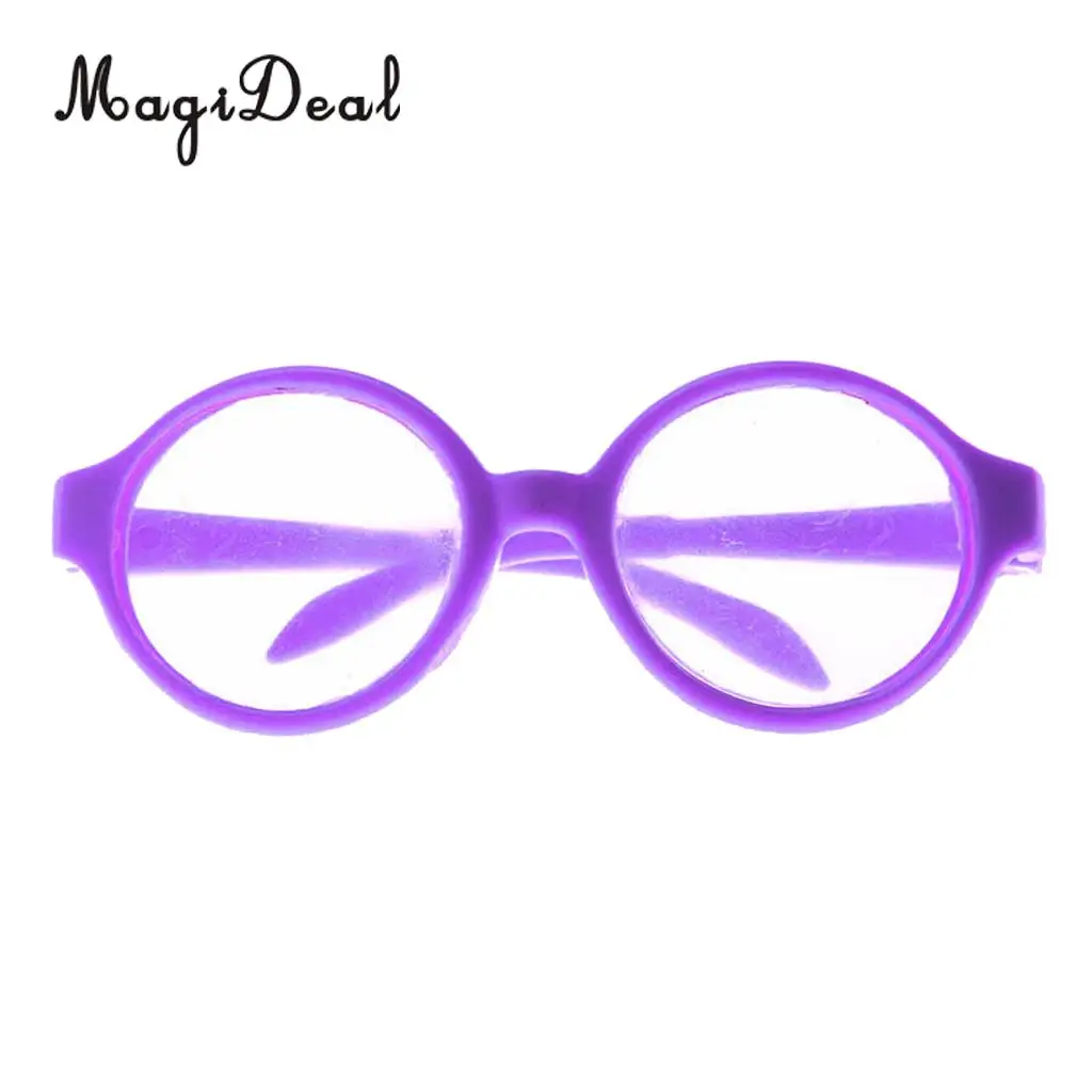 1Pair Cute Doll Glasses Black Eyeglasses Made for 18 inch American Doll My Life Dolls Clothes Accs Children Girls Toy