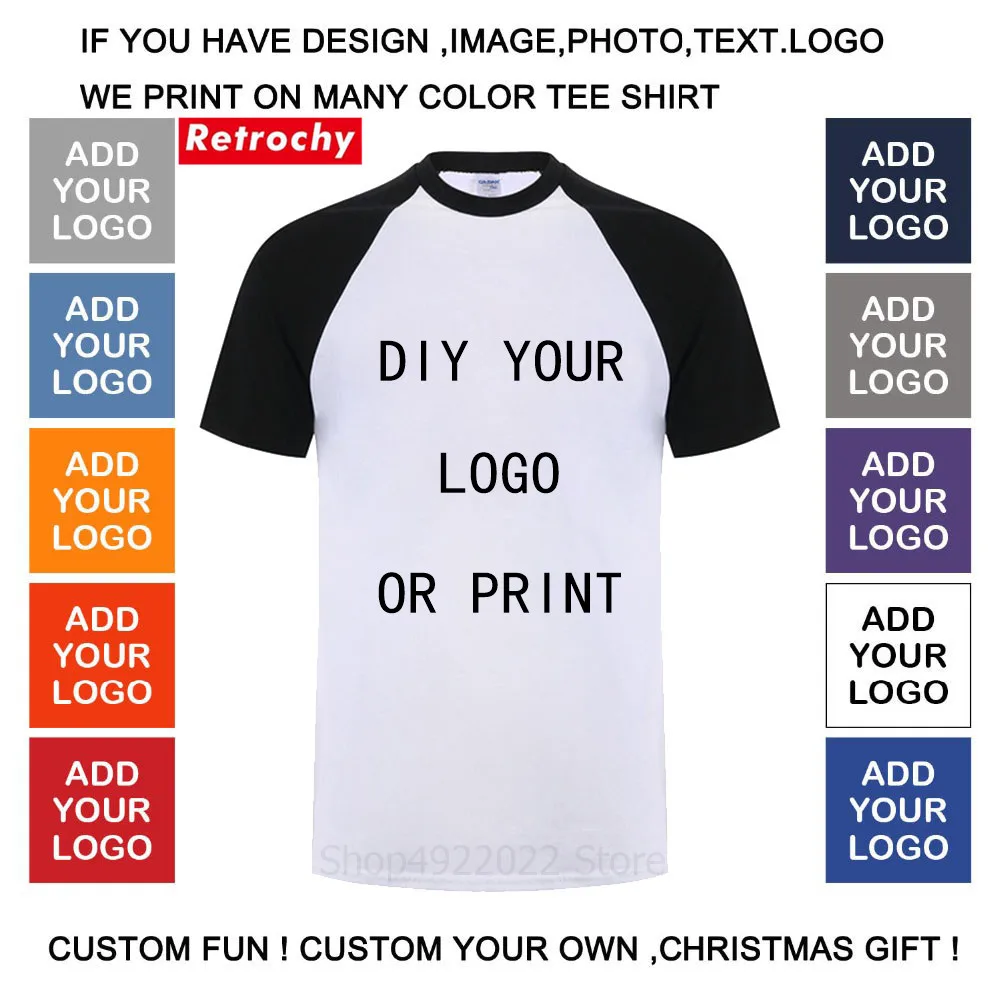 

DIY Desgin Tshirt Custom tshirt Men's T-Shirt Quality Printed Custom logo T Shirt Women Personality customized with own logo Tee