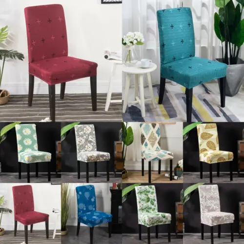 

Faroot Floral Print Chair Covers Home Dining Multifunctional Spandex Chair Cover US New