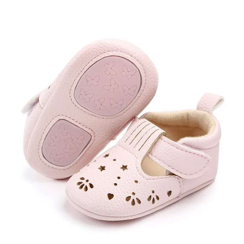 Обувь для малышей, платье принцессы для маленьких девочек s детская обувь с цветочным узором; мягкая подошва удобная обувь для детей, начинающих ходить; новорожденный для маленьких девочек обувь 4JJ