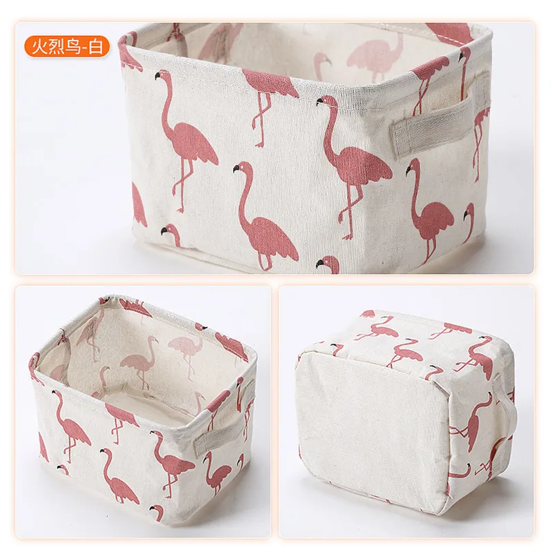 

1Pc Birthday Party Decorations Kids Flamingos Fabric Storage Basket Birthday Baby Shower Flamingos Bachelorette Hawaii Party Q