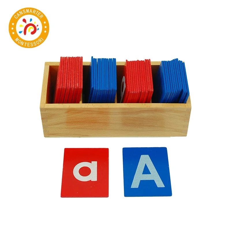 

Baby Toy Montessori Material Red and Blue Sand Alphabet Board Learn Letters Early Education Teaching Aids