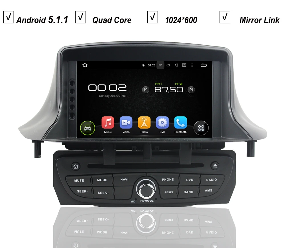 Автомобиль Android 5 1 DVD gps плеер для RENAULT Megane III 3 Fluence 2009-2011 радио Bluetooth Зеркало Ссылка