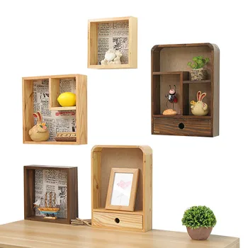 

Home Decor Wall Hanger Wood Storage Racks Debries Storage Box Key Hanging Storage Case Phone Racks Wood Storage Box