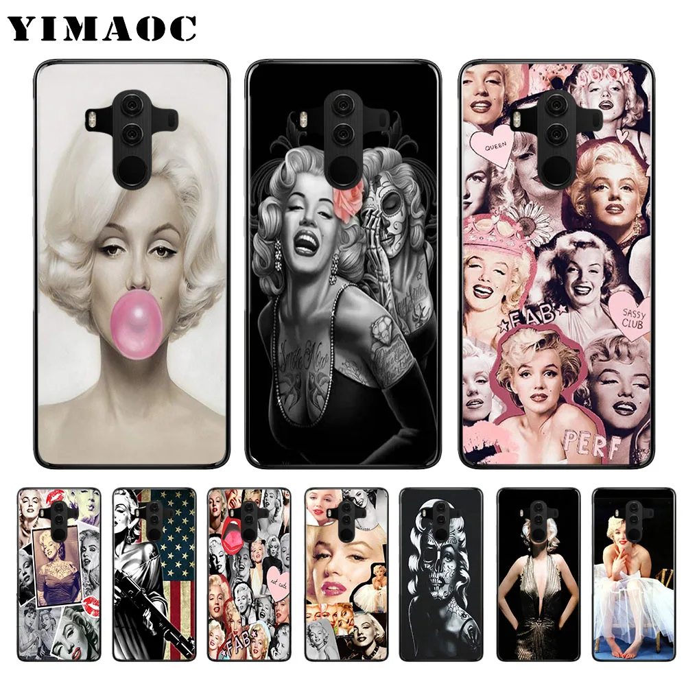 

YIMAOC Marilyn Monroe Soft Case for Huawei Y5 Y6 Y7 Prime Y9 Mate 10 20 Lite Pro Nova 2i 3 3i 4 Lite