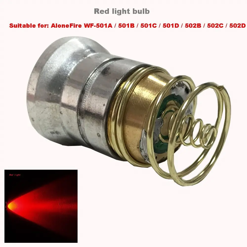 Red light bulb