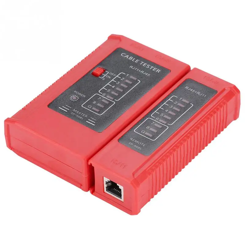 WZ 468 RJ45 и RJ11 тестер сетевого кабеля Ethernet LAN Сетевой Инструмент для тестирования