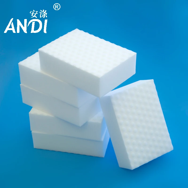 

ANDI 100pcs/lot High Quality Double Compressed nano sponge Magic Sponge Eraser Melamine Cleaner for Kitchen Cleaning 10x6x2cm