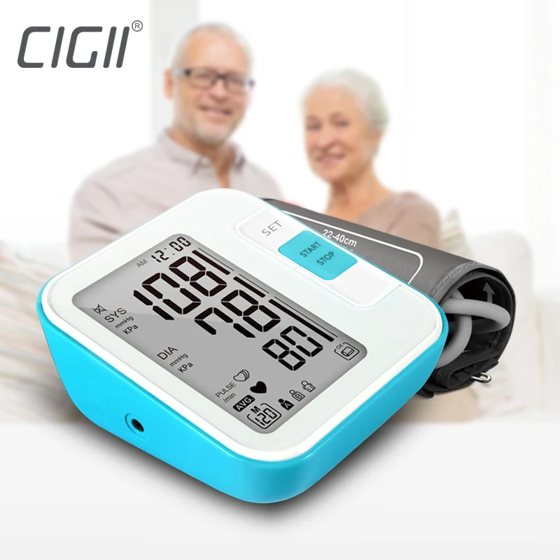 Pаспродажа Cigii большой ЖК цифровой верхний монитор артериального давления на руку тонометр измеритель давления артериального домашнего здоровья мони...